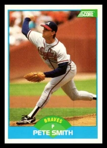 1989 Score # 207 - Pete Smith - Atlanta Braves - Picture 1 of 2