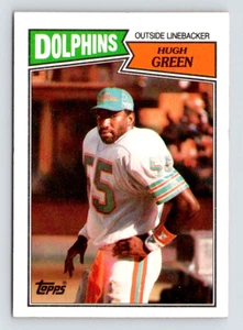 1987 Topps Card #243 Hugh Green, Miami Dolphins & College Football Hall of Famer - Picture 1 of 3
