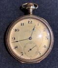 ANTIQUE HENRY SANDOZ 7 JEWEL SWISS GOLD FILLED POCKET WATCH PAT. MAY 24, 1904