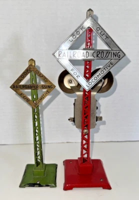 LIONEL PREWAR O GAUGE #069 LOOK OUT FOR LOCO BELL RINGER SIGNAL & 068 SIGNAL - Image 1 of 4