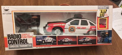 1993 New Bright Radio Remote Control RC Fire Combat Fire Chief 348 New In Box - Image 1 of 4