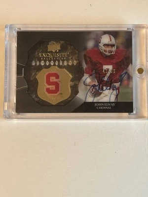 2012 Upper Deck Exquisite Collection Dimensions John Elway Auto #EB-JE - Image 1 of 3