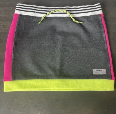 Deux Par Deux Cotton Pink And Neon Yellow Skirt Size 5 Girls - Image 1 of 4