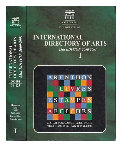 K. G. SAUR [PUBLISHER] International directory of arts = Internationales Kunst-A - Image 1 of 1