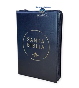 Biblia con Cierre Letra Gigante RV1960, imit piel negro - Picture 1 of 8