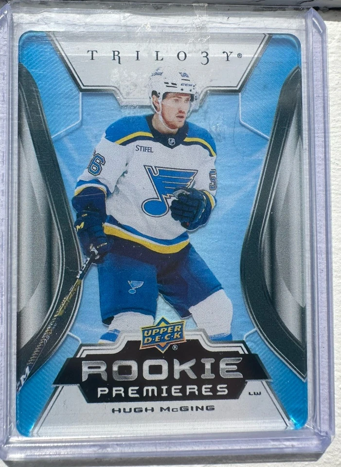 HUGH MCGING 2023-24 UPPER DECK TRILOGY ROOKIE PREMIERES CLEAR CUT RC #RP-39 - Image 1 of 2