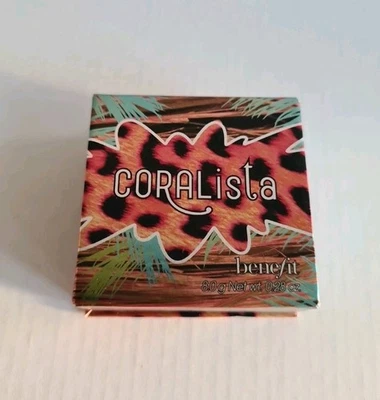 Benefit Coralista Blush 8g Coral Pink Blusher With Brush New Discontinued Rare  - Image 1 of 4