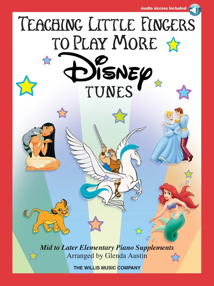 Teaching Little Fingers More Disney Tunes Piano 9 Kid Songs Beginner Book Audio - Image 1 of 1