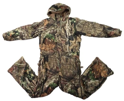 HERTER’S Cabela’s Womens XL Snow Mossy Oak Camo Hunting Suit One Piece Coveralls - Image 1 of 4