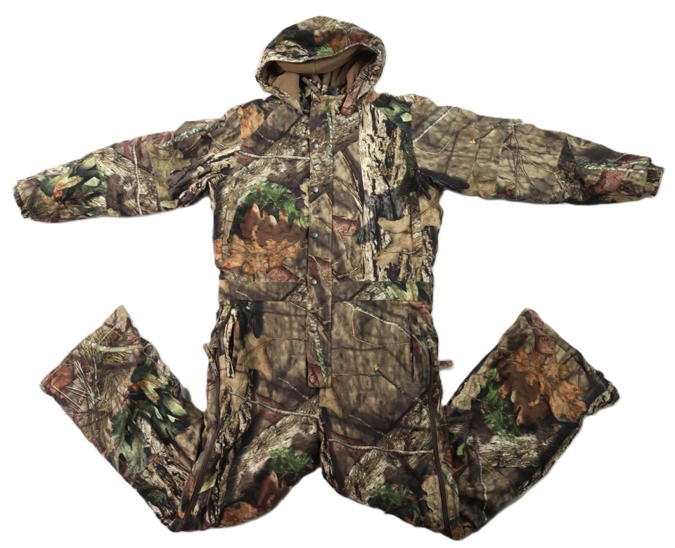 HERTER’S Cabela’s Womens XL Snow Mossy Oak Camo Hunting Suit One Piece Coveralls - Image 1 of 4