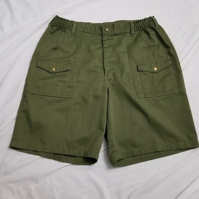Vintage Boy Scouts of America Shorts Mens 38 Green Cargo BSA Uniform - Image 1 of 4