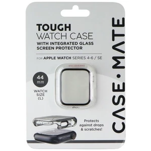 Case-Mate Rigide Montre Étui pour Apple Séries 4-6/Se (44mm/L)- Clair/ Noir - Photo 1 sur 2