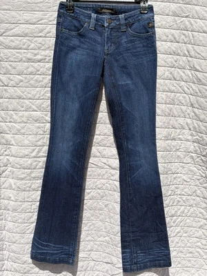 Serfontaine Jeans Women’s 24 Y2K Low Rise Boot Cut Denim Blue Vtg - Изображение 1 из 4