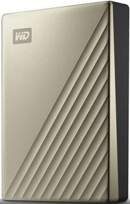 WD My Passport Ultra 4TB Portable External Hard Drive Gold WDBFTM0040BGD-CESN - Image 1 of 2