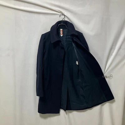 CHRISTOPHE LEMAIRE Wool Melton Long Coat Navy Mens S Size 1 - Image 1 of 4