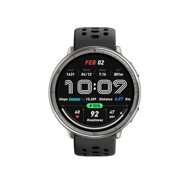 Amazfit Active 2 Black Sport Silicone 44mm Smartwatch - Bild 1 von 4