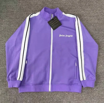 Chaqueta deportiva estilo Palm Angels para hombre mujer con cremallera informal retro con capucha Foto 1 de 4