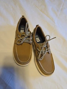 Sperry YB46122A Unisex Kids' Sz 2M Dark Tan/Navy Leather Lanyard Boat Shoes - Picture 1 of 7