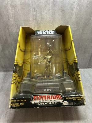 Figura de metal Star Wars Titanium Series 2006 fundido a presión a todo color C-3PO droide dorado Foto 1 de 4