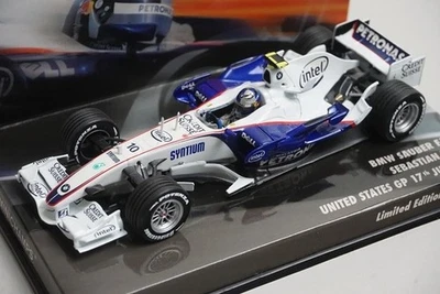 1:43 MINICHAMPS 413070110 BMW Sauber F1.07 US GP 2007 #10 model car - Image 1 of 4