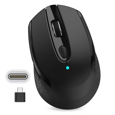 USB C Wireless Mouse, Type C Silent Mouse for Macbook Air/Pro, 2.4G Cordless - Image 1 of 4