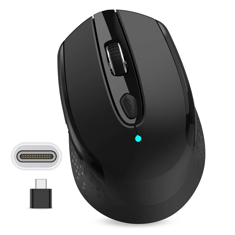 USB C Wireless Mouse, Type C Silent Mouse for Macbook Air/Pro, 2.4G Cordless - Image 1 of 4