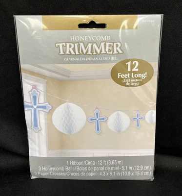 Bautismo Comunión Confirmación Cruz Iglesia Celebración Recortadora Cruz Verde azulado Decoración Foto 1 de 2