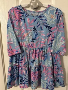 LILLY PULITZER GIRLS SIZE SMALL 4-5 GEANNA SWING DRESS YOU'VE BEEN SPOTTED - Picture 1 of 4