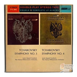 Tchaikovsky Symphony 3 & 4 Vienna Philharmonic Maazel 7.5 IPS Reel Tape London - Picture 1 of 4