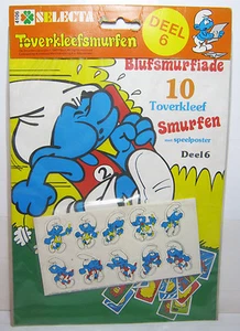 VTG 1983 SELECTA PEYO PRESSERS 10 STICKERS GERMAN # 1 BRAND NEW SMURFS - Picture 1 of 6