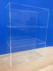 DS-Acrylic Lucite Countertop Display ShowCase Cabinet 12" x 8" x 16"h 2 shelves - Picture 1 of 2