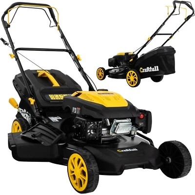 Benzin Rasenmäher 4in1 Mulcher Selbstantrieb 53cm Schnittbreite 5,1 KW 7 PS - Bild 1 von 4