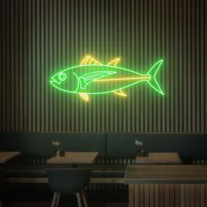 Fish Neon Lights Decor, Game Room Wall, Decor Home Personalized Gifts