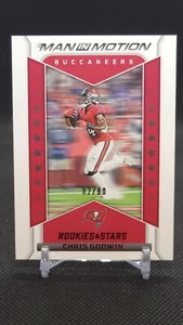 2022 Panini Rookies & Stars Chris Godwin Man In Motion Red /80 SP Insert Bucs - Picture 1 of 2