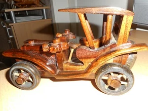 Holzauto Dekor-Mahagoni-Lack-Echtes Holz - Bild 1 von 4