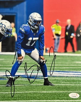 Jerome Baker Signed Autographed Seattle Seahawks 8x10 Photo JSA COA  - Image 1 of 2