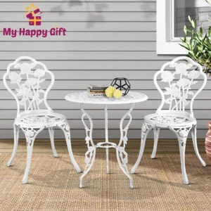 Gardeon Outdoor Setting 3 Piece Bistro Set Cast Aluminium Chairs Table Patio - Picture 1 of 13