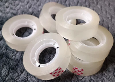 Klebefilm Klebeband Klebe Film transparent 36 Rollen x 15 mm x 33 m für Abroller