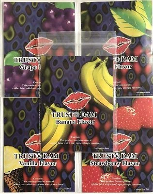 LIXX Line One Trust Trustex Assorted Flavored Latex Dental Dams - Choose Flavor - Image 1 of 2