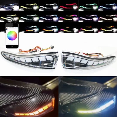 RGB LED Mirror Sequential Signal Light&Fog Light For Infiniti Q50 Q60 2014-2022 - Image 1 of 4