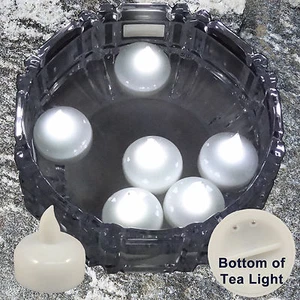 24 X Waterproof LED Floating White Tea Light Flameless Candle Wedding Party Xmas - Picture 1 of 12