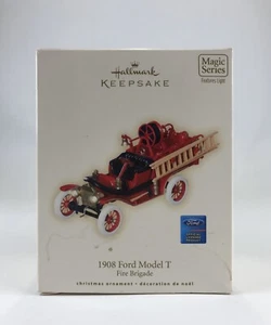 NIB~2008 Hallmark Keepsake Ornament-1908 Ford Model T Fire Brigade-Magic Series - Picture 1 of 12