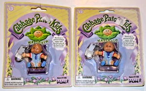 Cabbage Patch Kids Baby Doll Bald Boy Keychain Key Chain Basic Fun NIP -Lot of 2 - Picture 1 of 14
