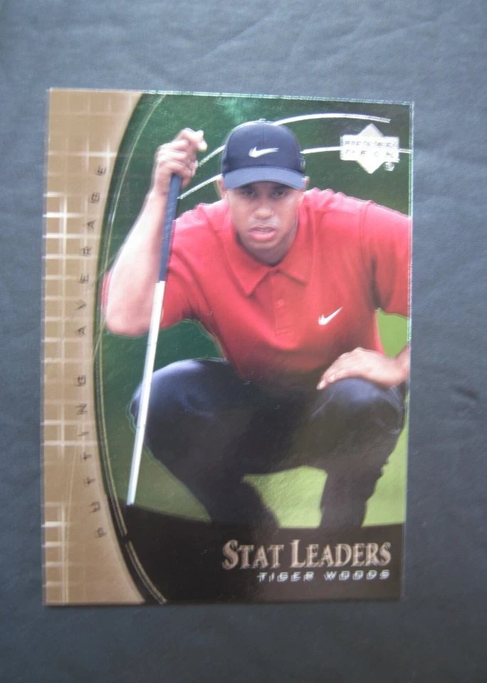 GOLF CARD You Pick National Heroes NH Tiger Woods Stat Leaders SL 2001 UpperDeck - Image 1 of 1