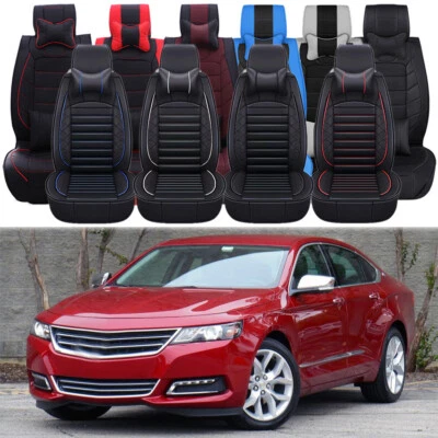 Luxury PU Leather Seat Front & Rear Car Seat Cover Cushion For Chevrolet Impala Foto 1 de 4
