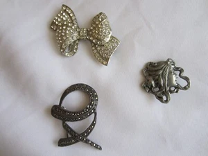 Konvolut 3 schöne Damen Broschen und Anstecknadeln, wunderschön und einzigartig - Bild 1 von 3