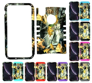 For Apple iPhone XS MAX - KoolKase Hybrid Slicone Cover Case - Camo Mossy 04 - Picture 1 of 8