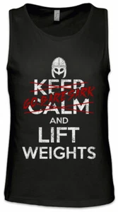 Go Baresark And Lift Weights Herren Tank Top Viking Vikings Weightlifting - Picture 1 of 1