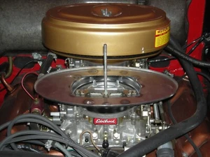 1958 Plymouth Dodge Chrysler dual quads edelbrock metal oval air cleaner bases - Picture 1 of 6