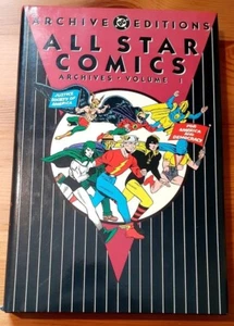 DC ARCHIVES ALL STAR COMICS VOL 1 - 1991 FIRST PRINTING HCDJ - JSA - Picture 1 of 18